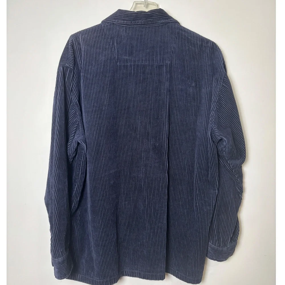 Protest Mens VTG 90s Wide Wale Corduroy Shirt Jacket 2XT Cotton Full Zip Shacket